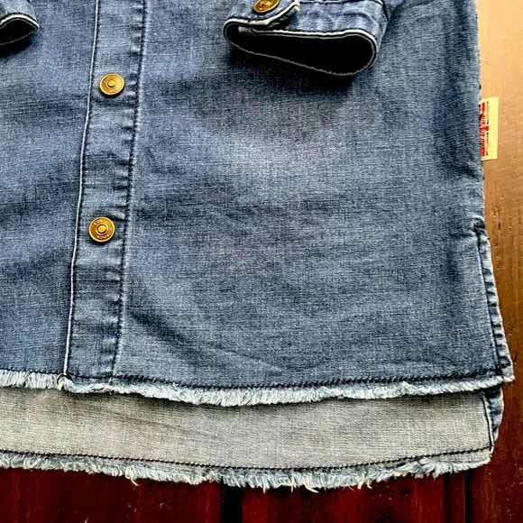 Hudson Jeans kids button down denim dress. Size L - Picture 7 of 12